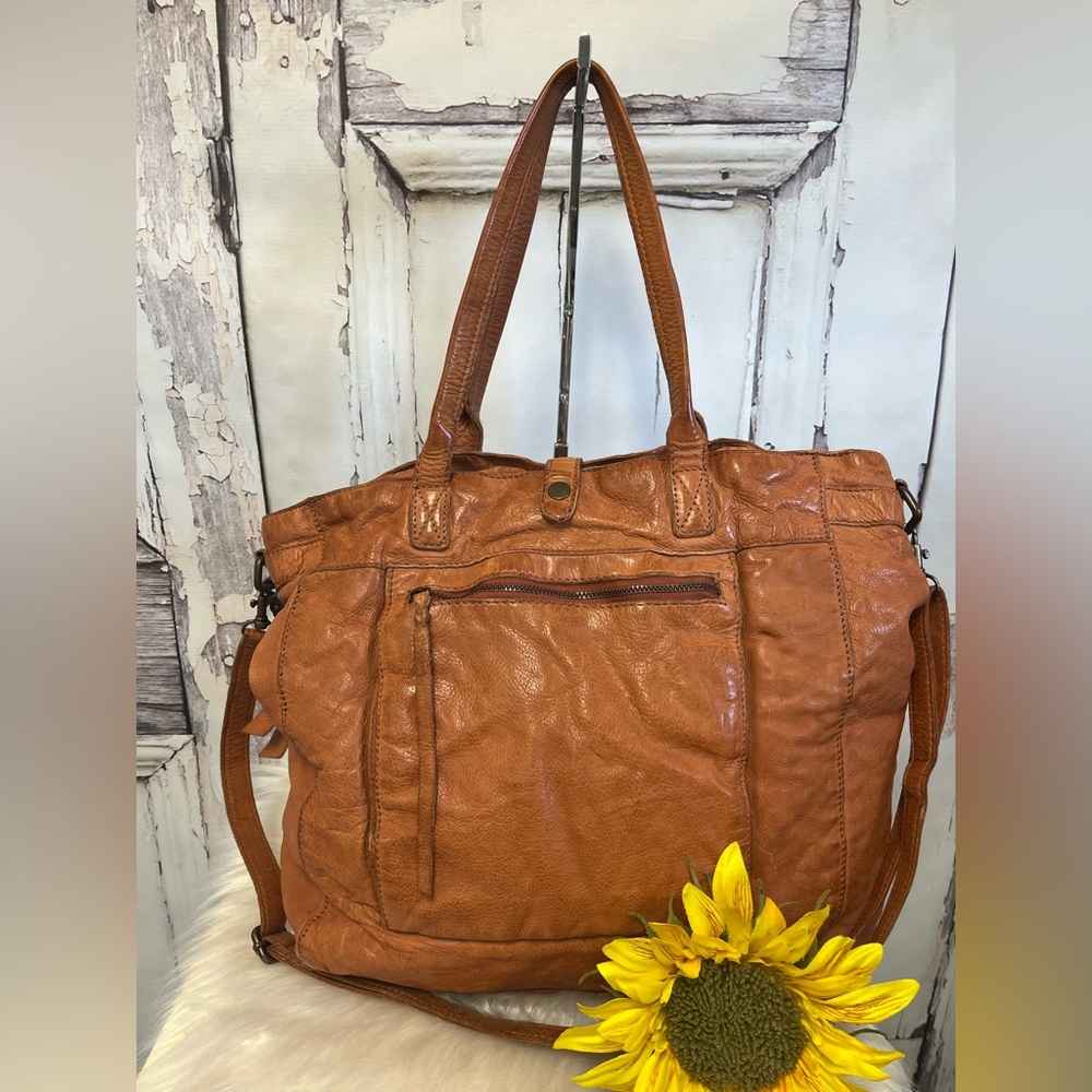 Frye Rubie Antique Worn Leather Burnt Orange Bag